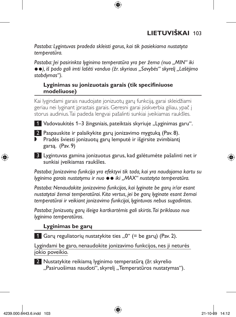 Philips GC4400 series User Manual | Page 103 / 224