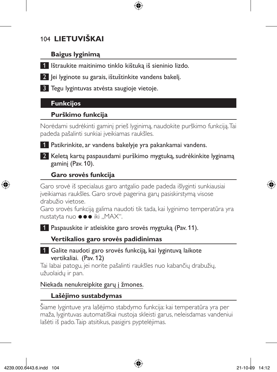Philips GC4400 series User Manual | Page 104 / 224