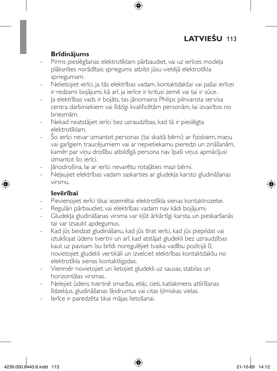 Philips GC4400 series User Manual | Page 113 / 224