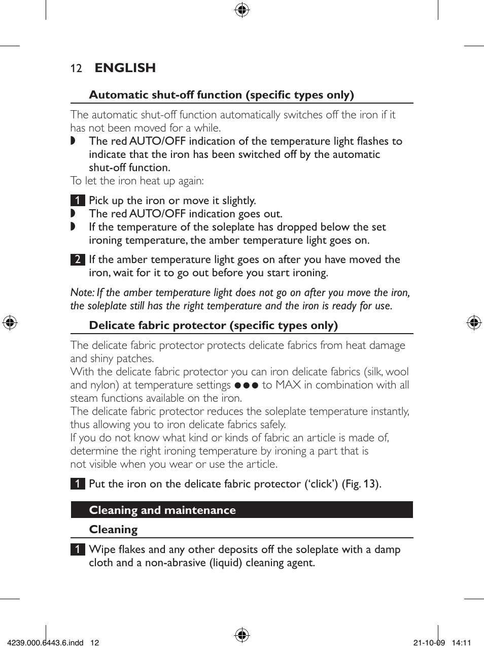 Philips GC4400 series User Manual | Page 12 / 224