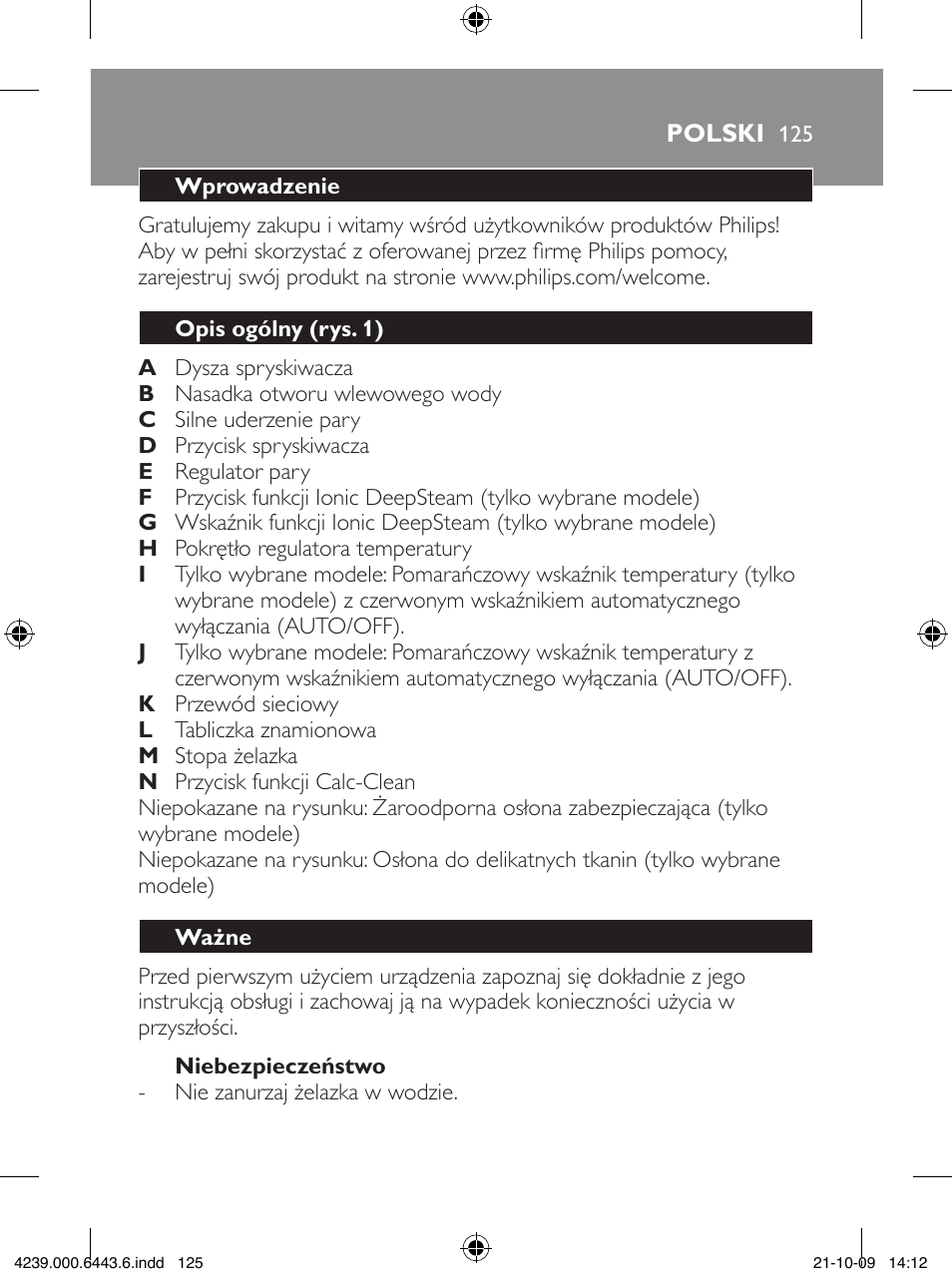 Philips GC4400 series User Manual | Page 125 / 224