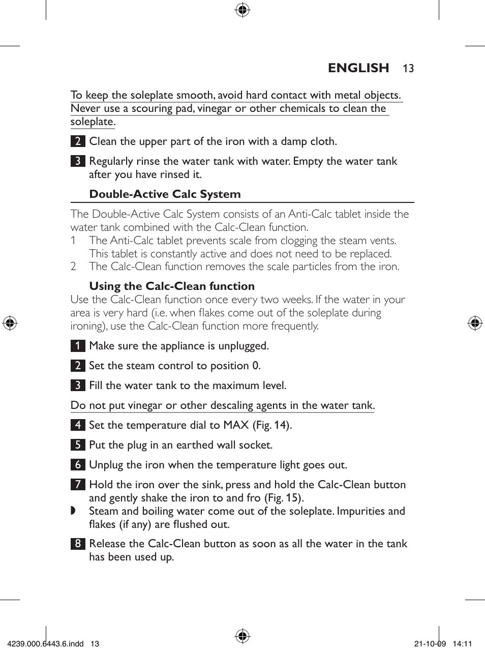 Philips GC4400 series User Manual | Page 13 / 224