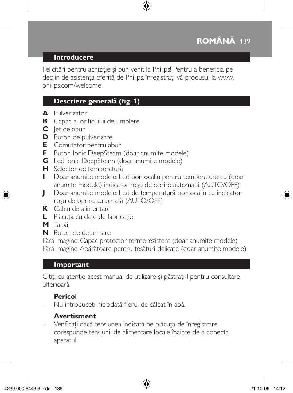 Philips GC4400 series User Manual | Page 139 / 224