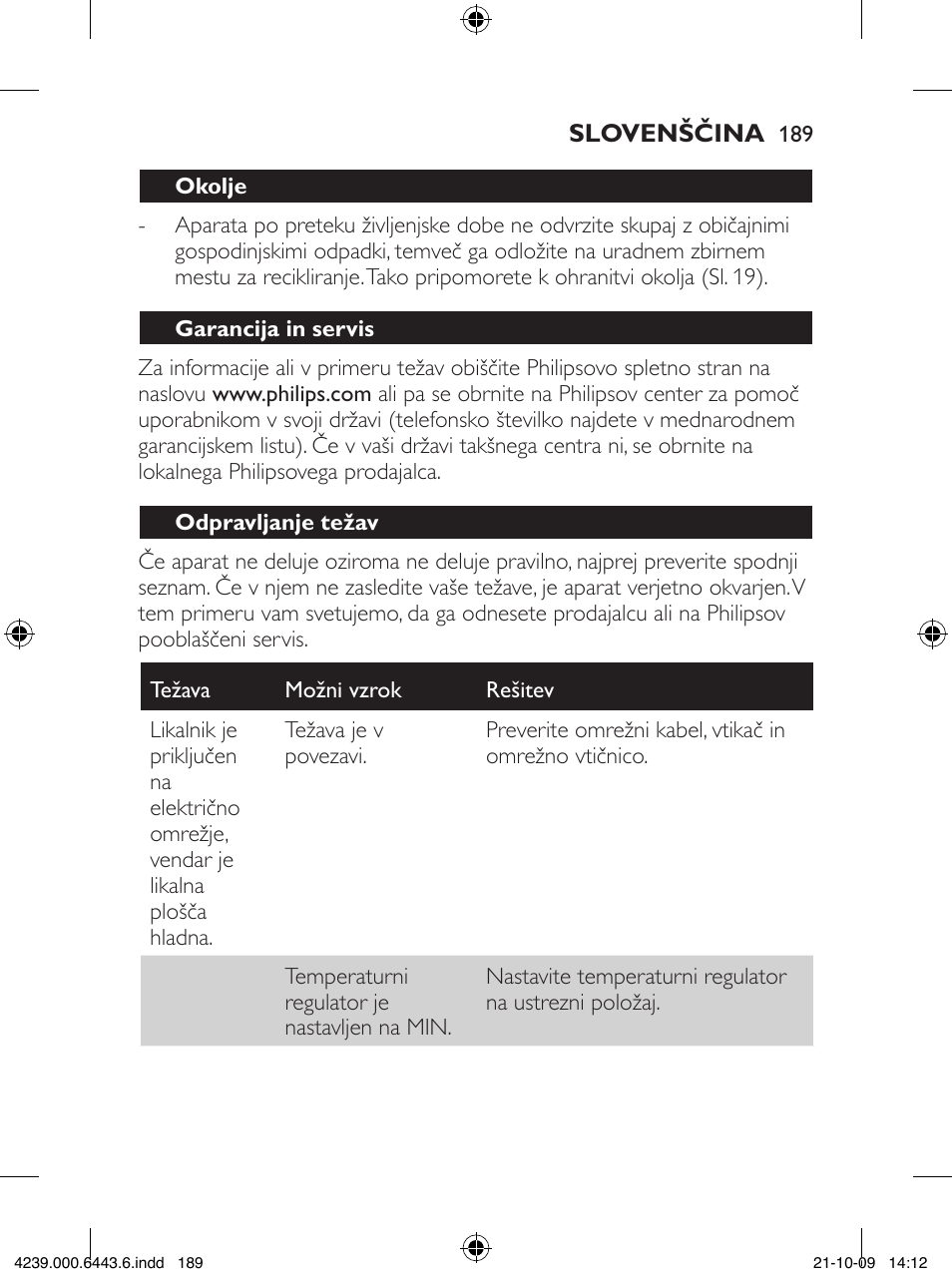Philips GC4400 series User Manual | Page 189 / 224