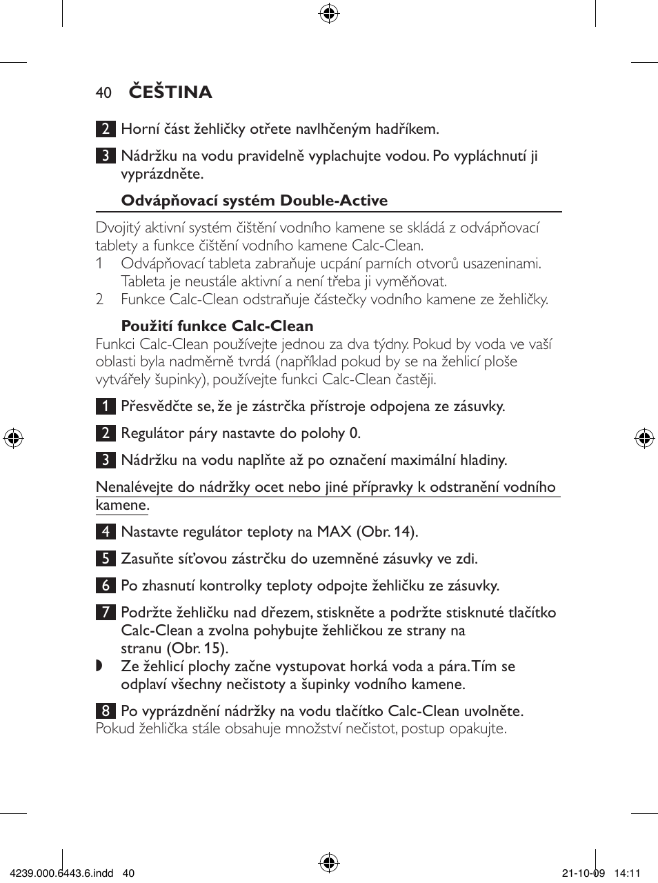 Philips GC4400 series User Manual | Page 40 / 224