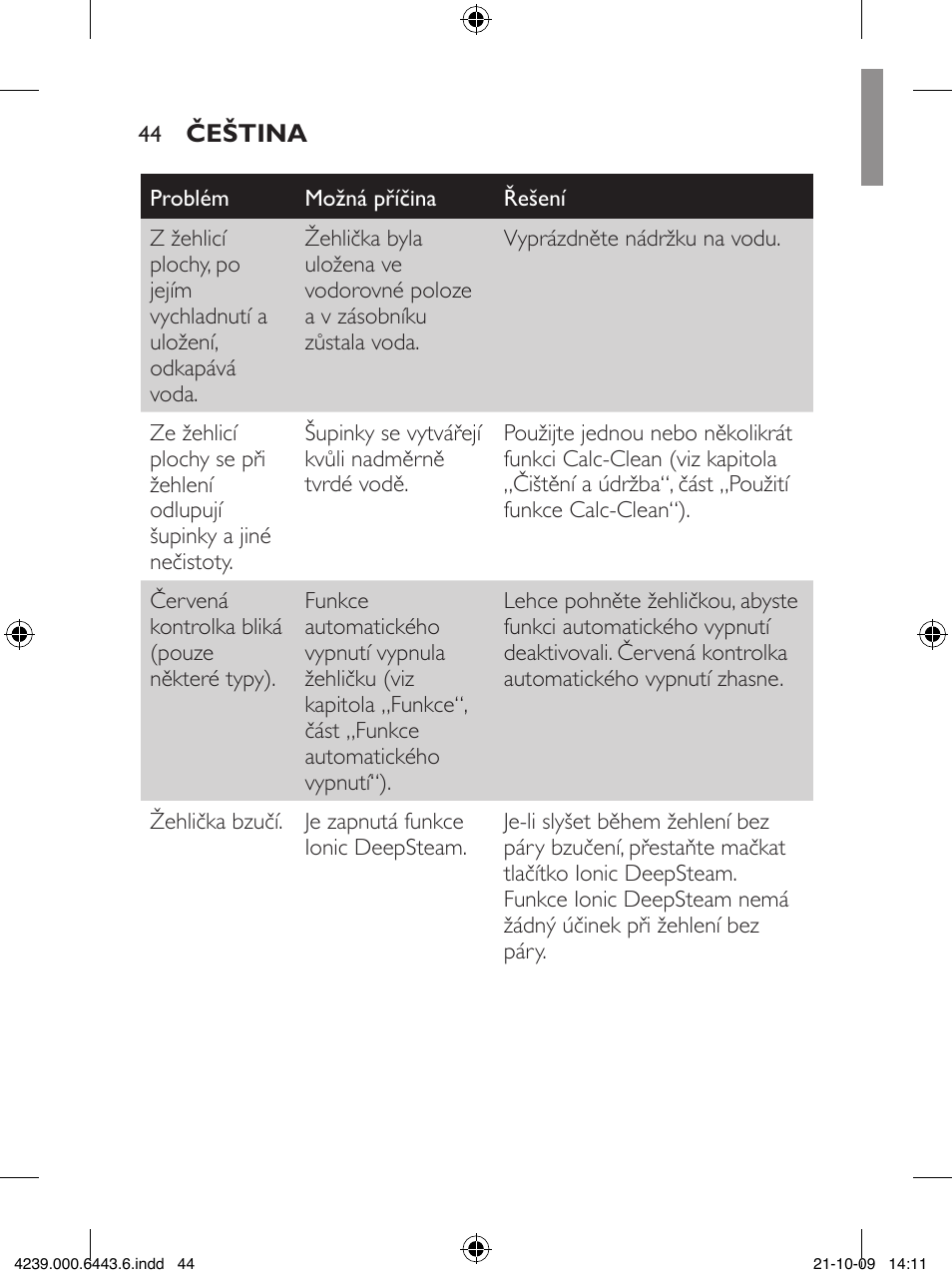Philips GC4400 series User Manual | Page 44 / 224