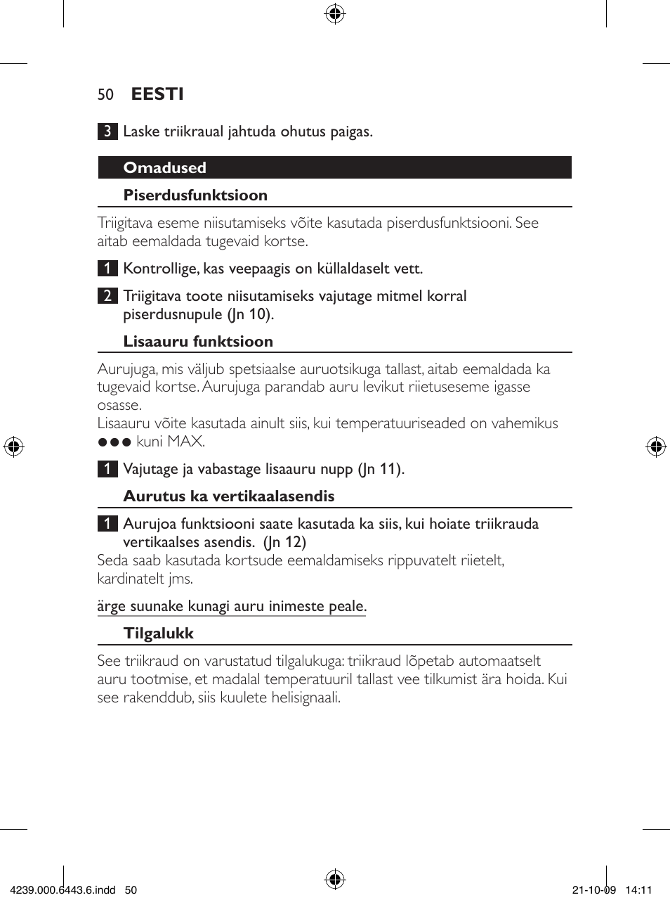 Philips GC4400 series User Manual | Page 50 / 224