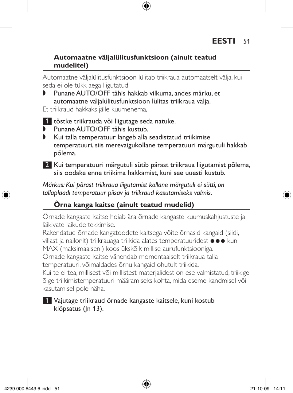 Philips GC4400 series User Manual | Page 51 / 224