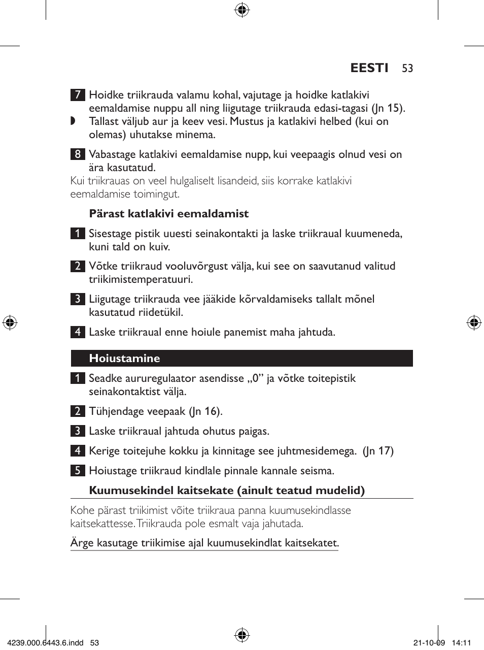 Philips GC4400 series User Manual | Page 53 / 224