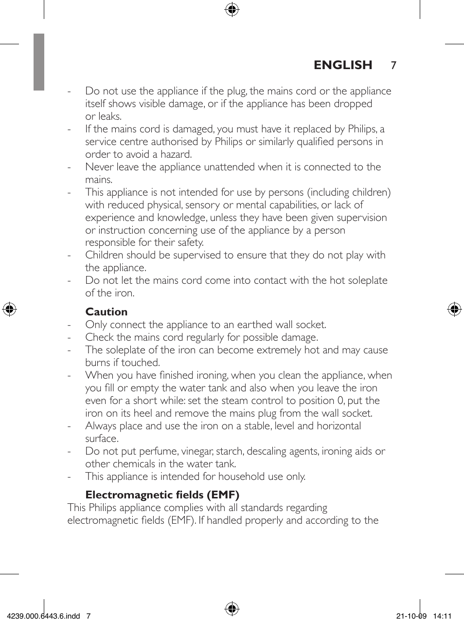 Philips GC4400 series User Manual | Page 7 / 224