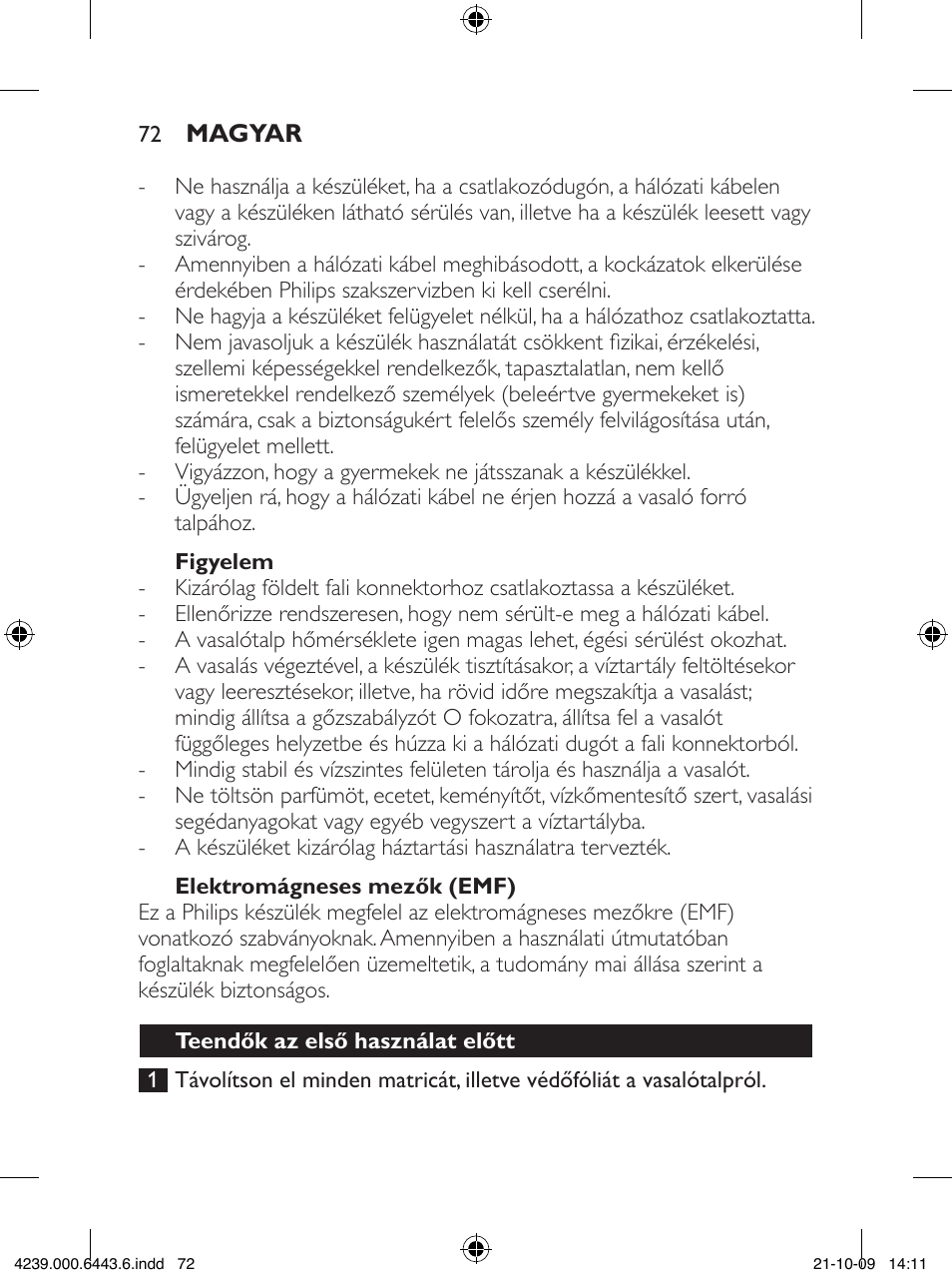Philips GC4400 series User Manual | Page 72 / 224