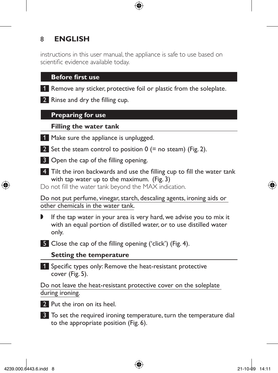 Philips GC4400 series User Manual | Page 8 / 224