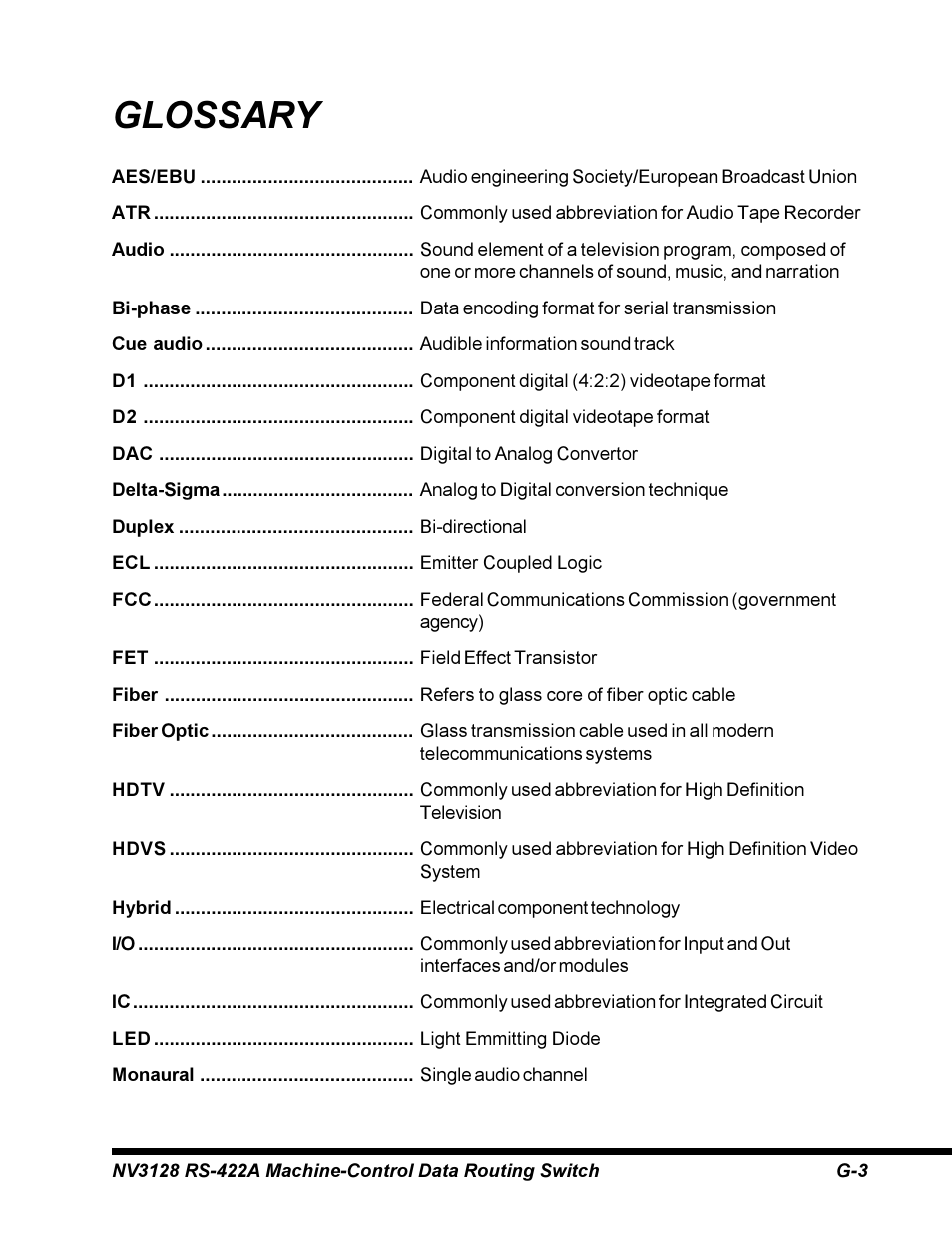 Glossary | Envision Peripherals NV3128 User Manual | Page 83 / 92