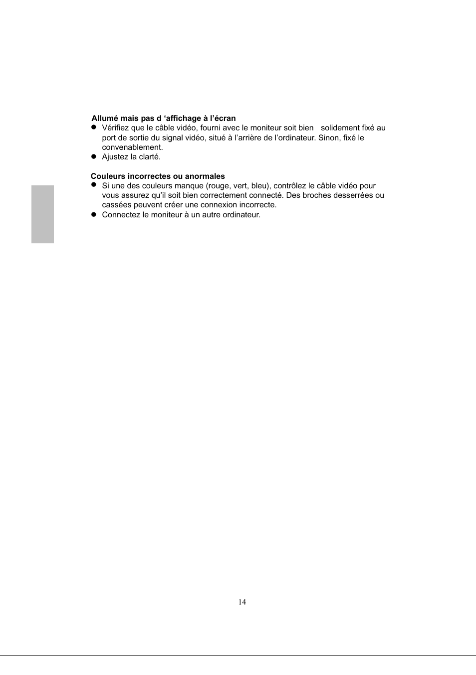 Français | Envision Peripherals G218a1 User Manual | Page 31 / 46