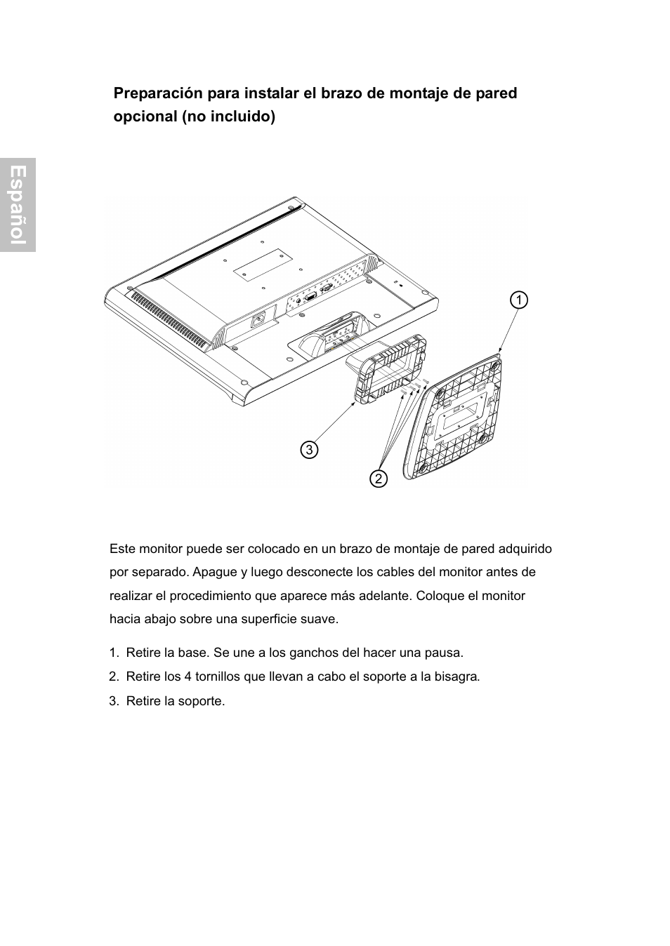 Español | Envision Peripherals G218a1 User Manual | Page 36 / 46