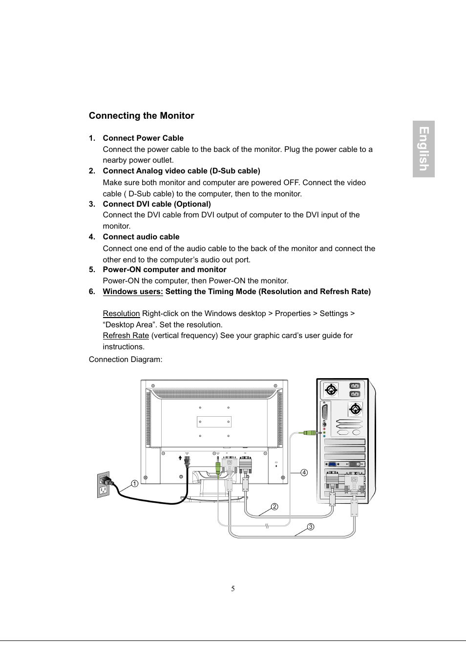 English | Envision Peripherals G218a1 User Manual | Page 8 / 46