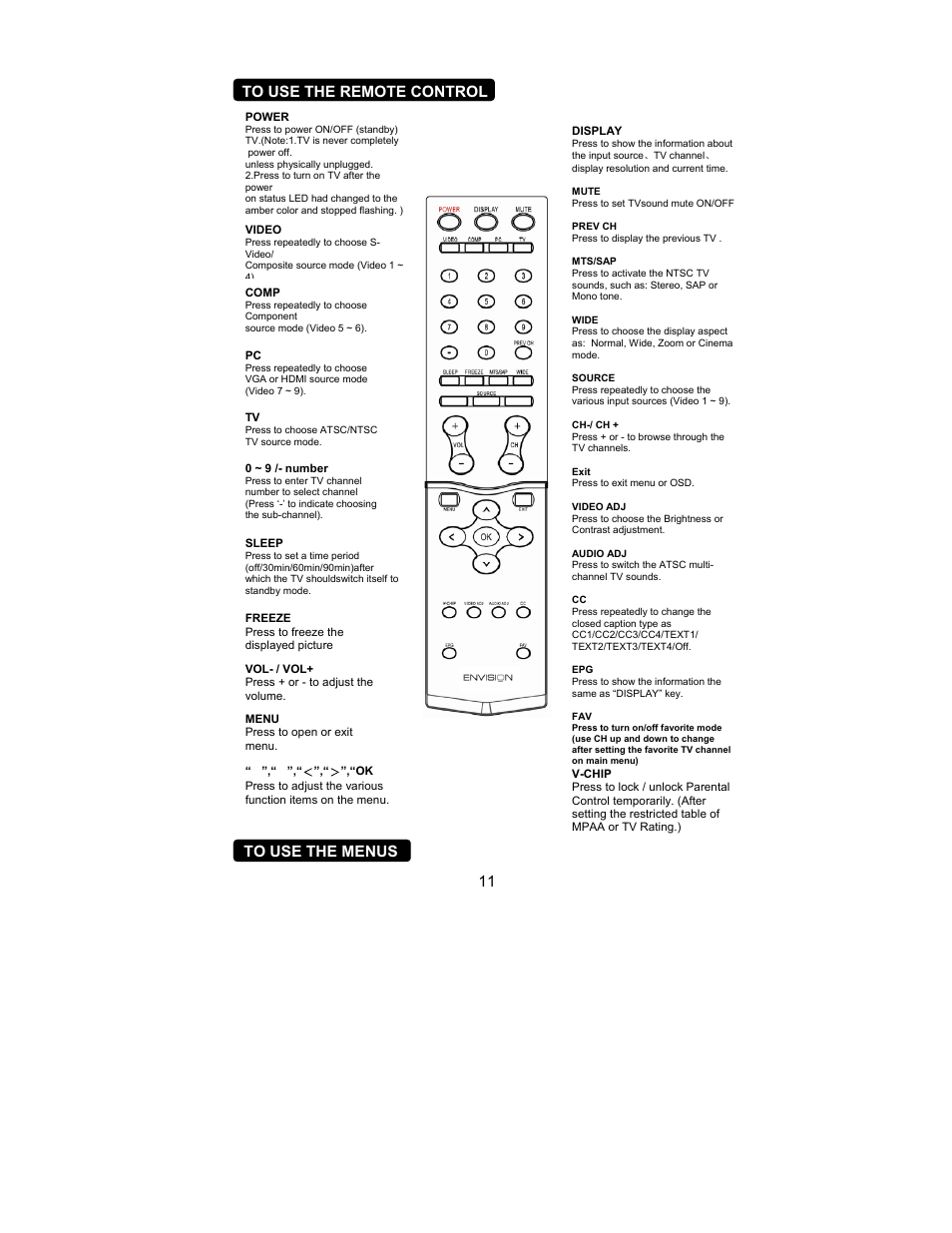 Envision Peripherals L32W761 User Manual | Page 13 / 27