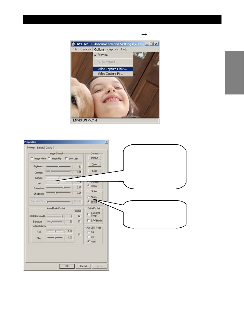Advanced features, En g lis h | Envision Peripherals WebCam User Manual | Page 13 / 55
