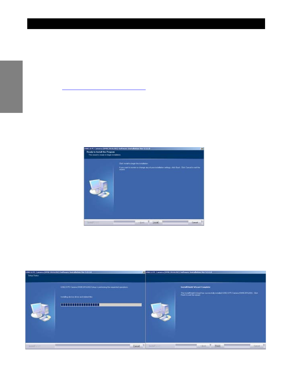 Driver installation – windows 2000 / xp, En g lis h | Envision Peripherals WebCam User Manual | Page 4 / 55