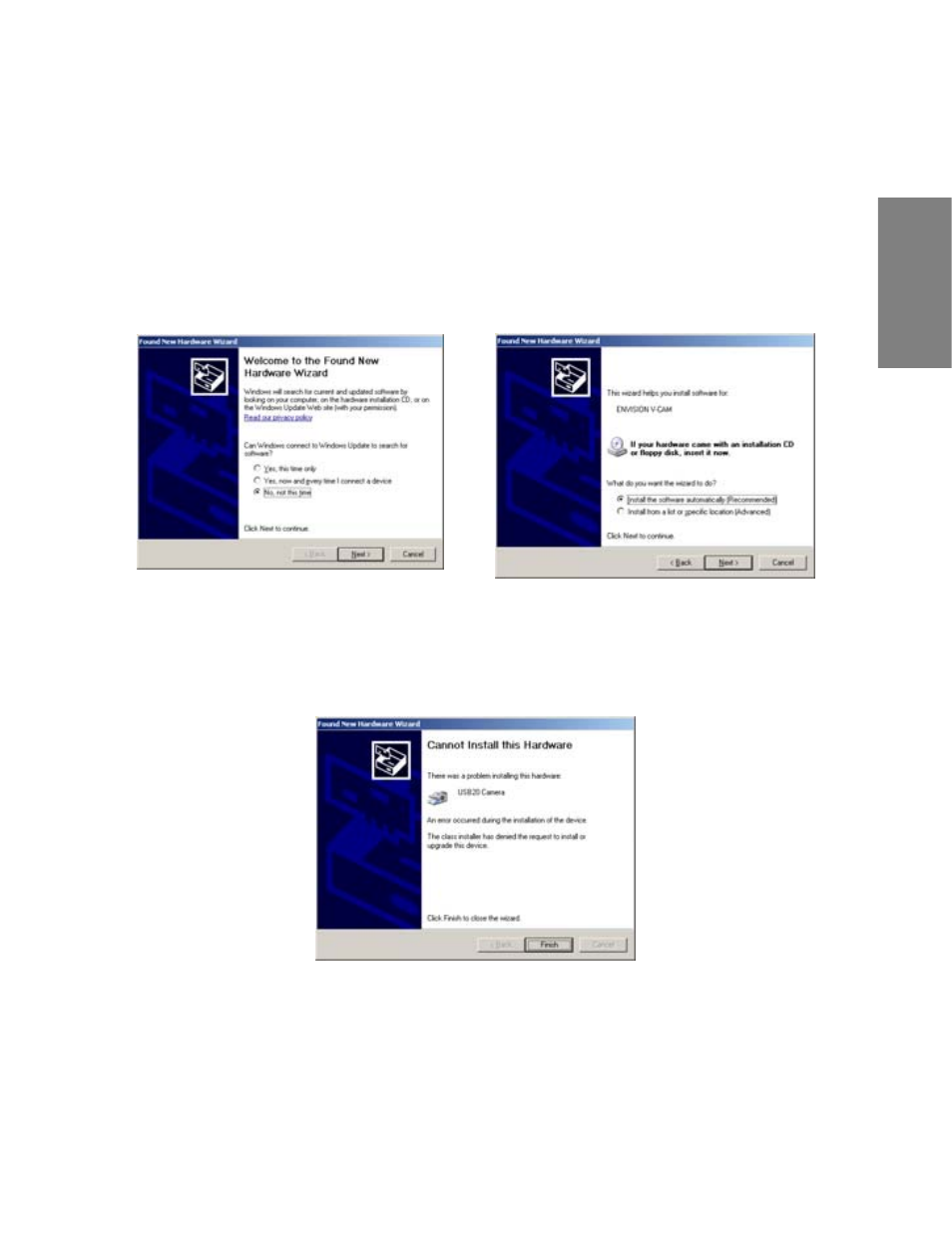 En g lis h | Envision Peripherals WebCam User Manual | Page 5 / 55