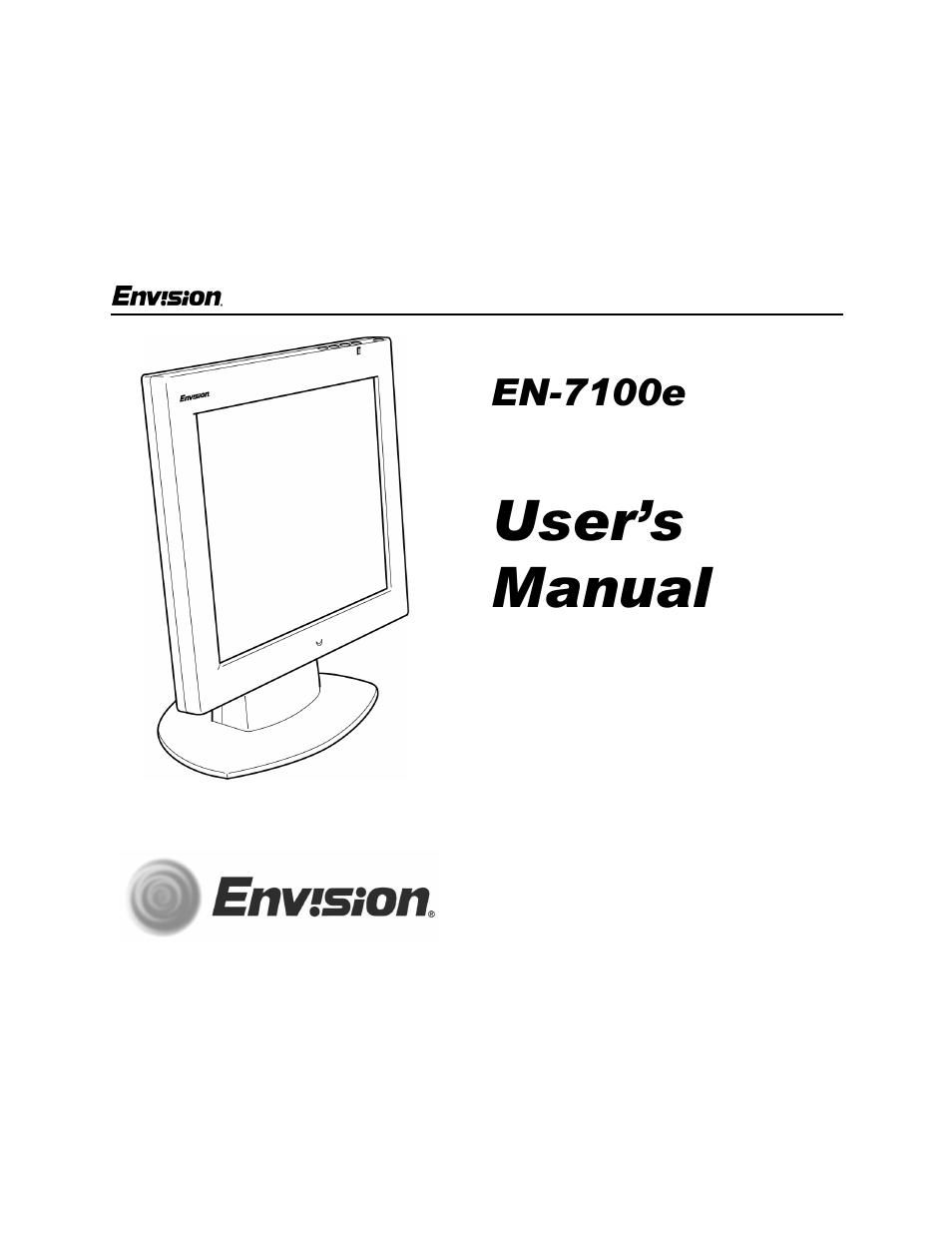 Envision Peripherals EN-7100e User Manual | 20 pages