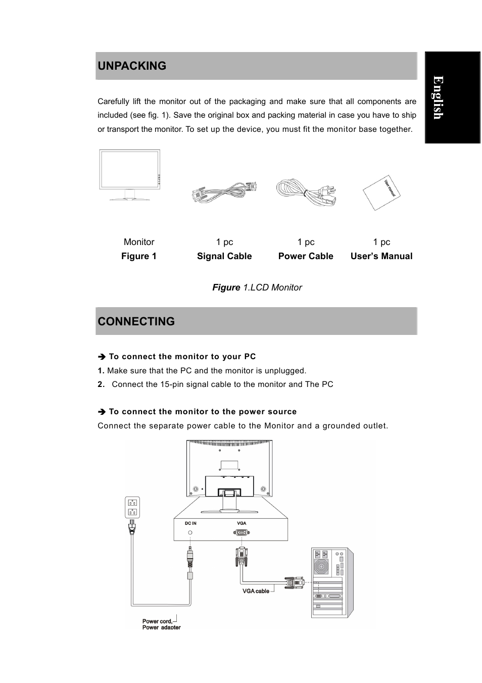 Deutsch, Français, Italiano | Español, English, Nederlands | Envision Peripherals LCD User Manual | Page 4 / 11