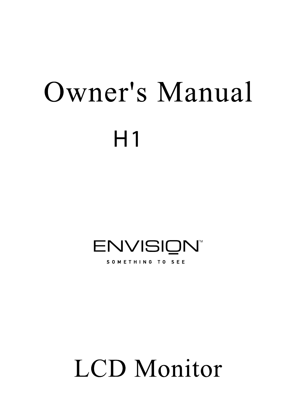 Envision Peripherals Envision H1781 User Manual | 14 pages