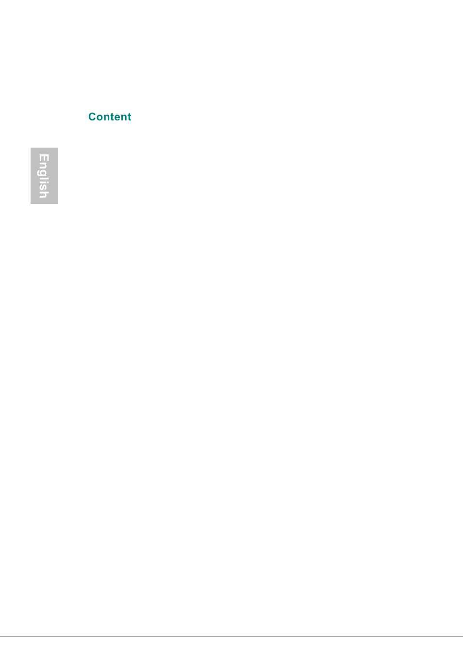 Content, English | Envision Peripherals Envision H1781 User Manual | Page 3 / 14