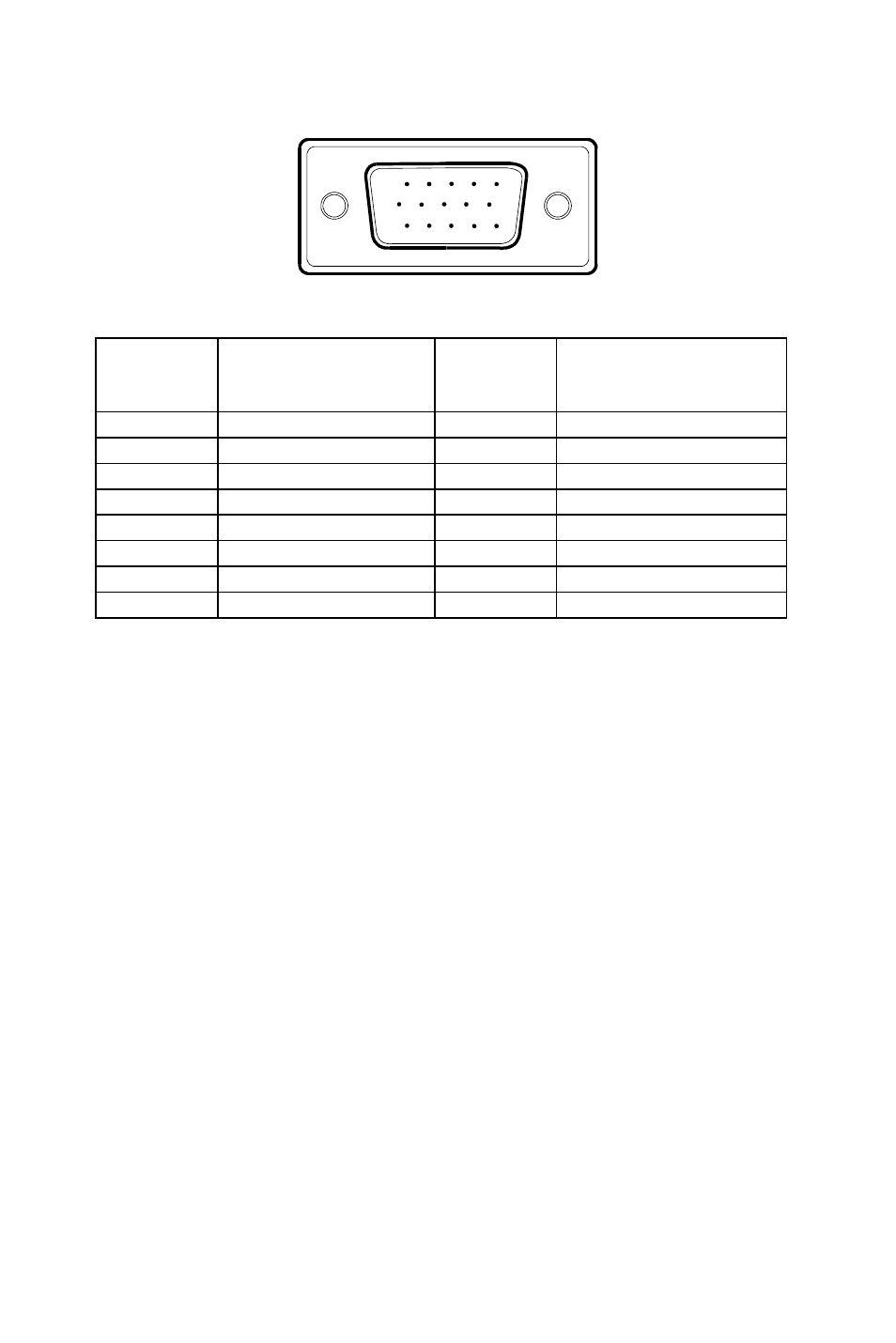 Connector pin assignment | Envision Peripherals H193WK User Manual | Page 20 / 20