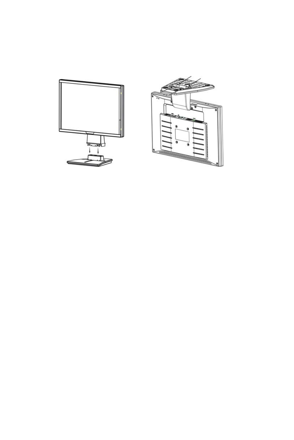 Installation instructions, Swivel base, Power cord power source | Envision Peripherals H193WK User Manual | Page 6 / 20