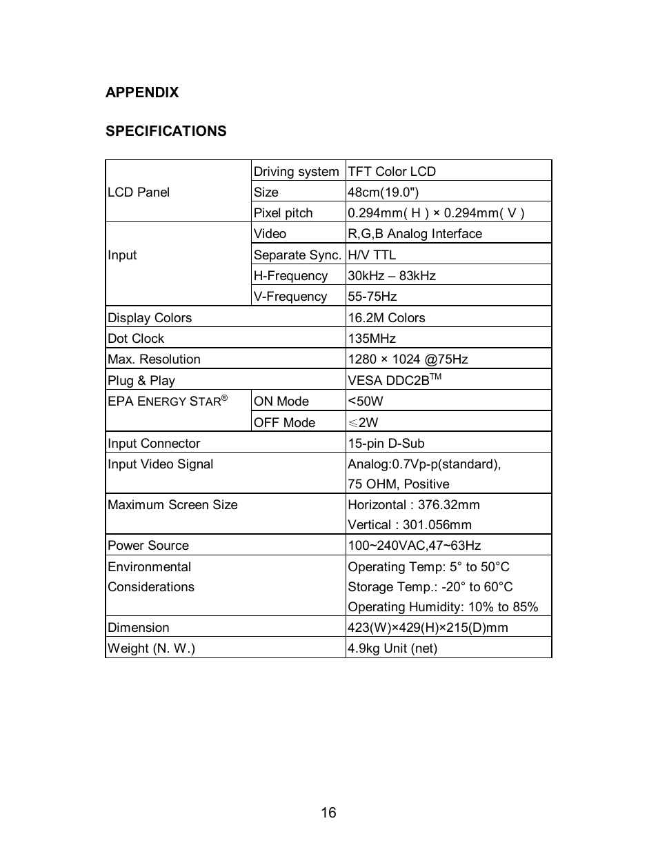 Envision Peripherals EN9600 User Manual | Page 17 / 20