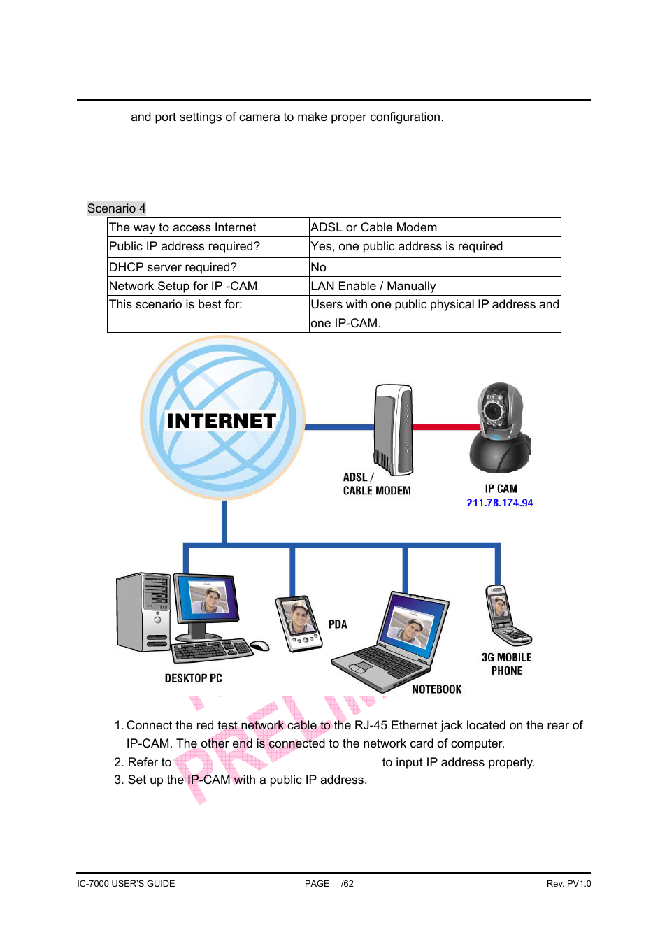 Ic-7000 cam user’s guide | Edimax Technology Pan/Tilt IP Surveillance Camera IC-7000 User Manual | Page 21 / 62