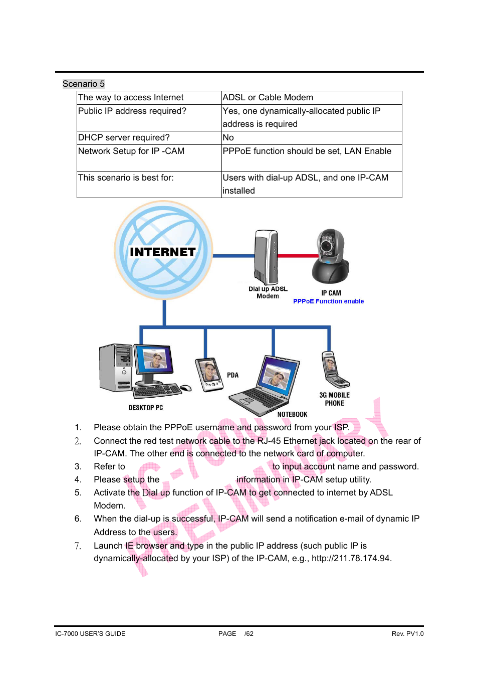 Ic-7000 cam user’s guide | Edimax Technology Pan/Tilt IP Surveillance Camera IC-7000 User Manual | Page 22 / 62