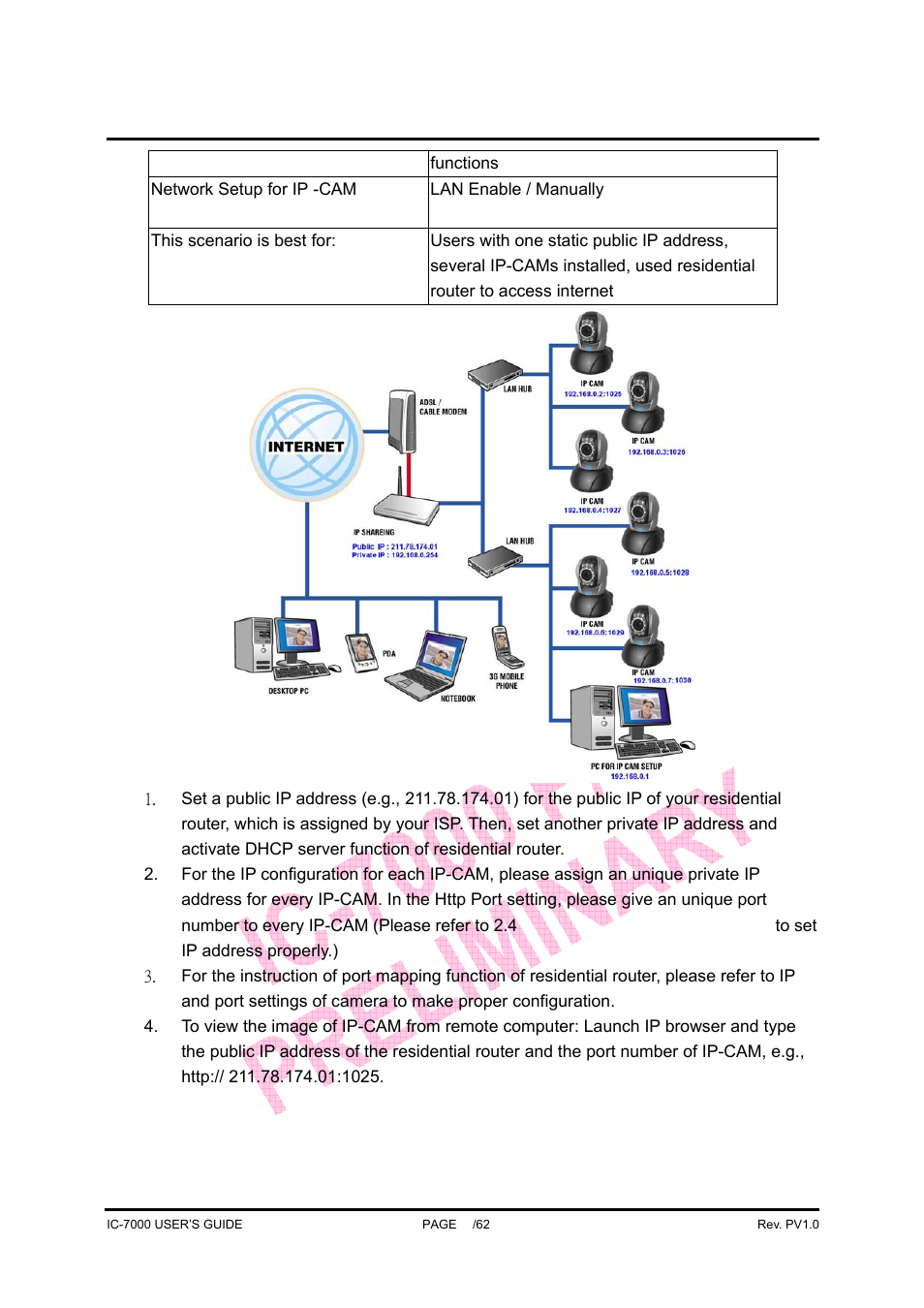 Ic-7000 cam user’s guide | Edimax Technology Pan/Tilt IP Surveillance Camera IC-7000 User Manual | Page 24 / 62
