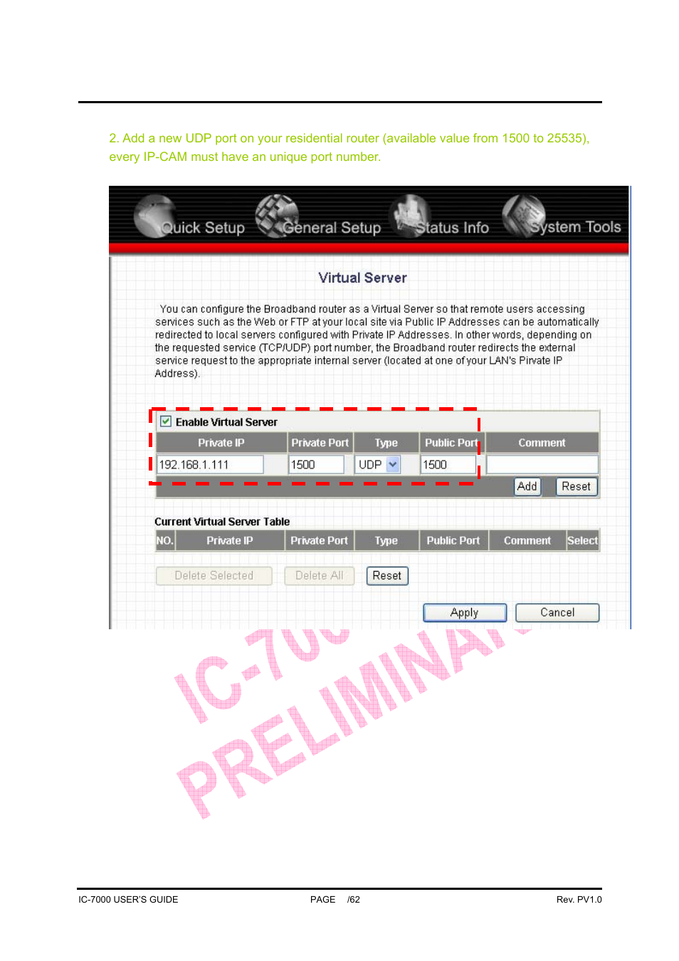 Ic-7000 cam user’s guide | Edimax Technology Pan/Tilt IP Surveillance Camera IC-7000 User Manual | Page 28 / 62