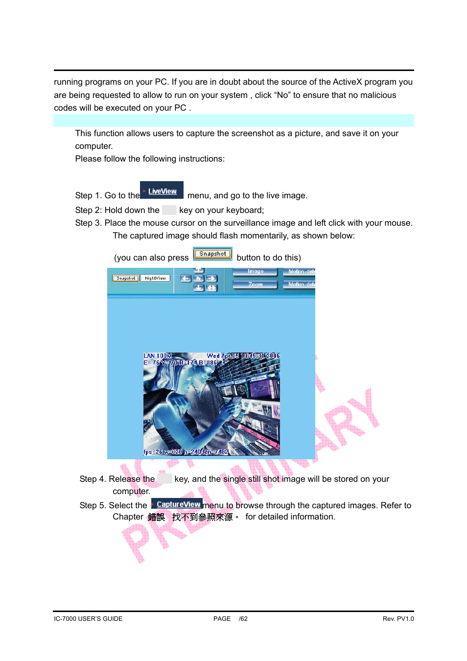 Ic-7000 cam user’s guide | Edimax Technology Pan/Tilt IP Surveillance Camera IC-7000 User Manual | Page 33 / 62