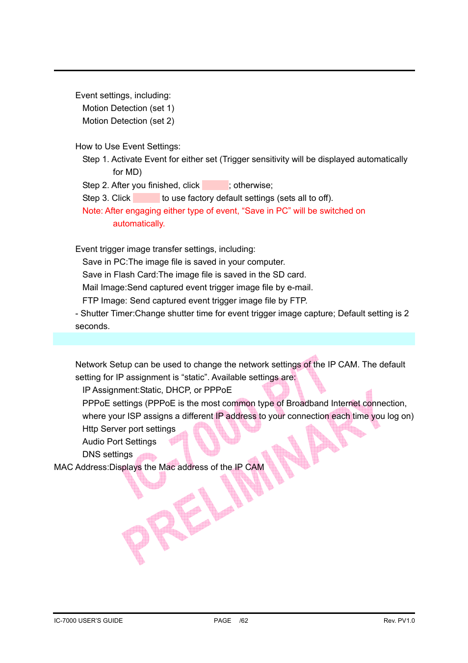 Ic-7000 cam user’s guide | Edimax Technology Pan/Tilt IP Surveillance Camera IC-7000 User Manual | Page 40 / 62