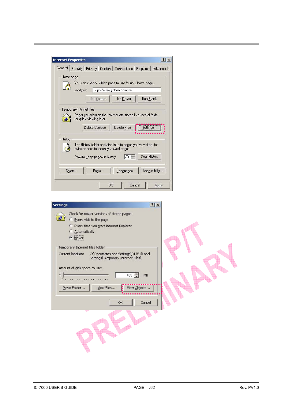 Ic-7000 cam user’s guide | Edimax Technology Pan/Tilt IP Surveillance Camera IC-7000 User Manual | Page 47 / 62