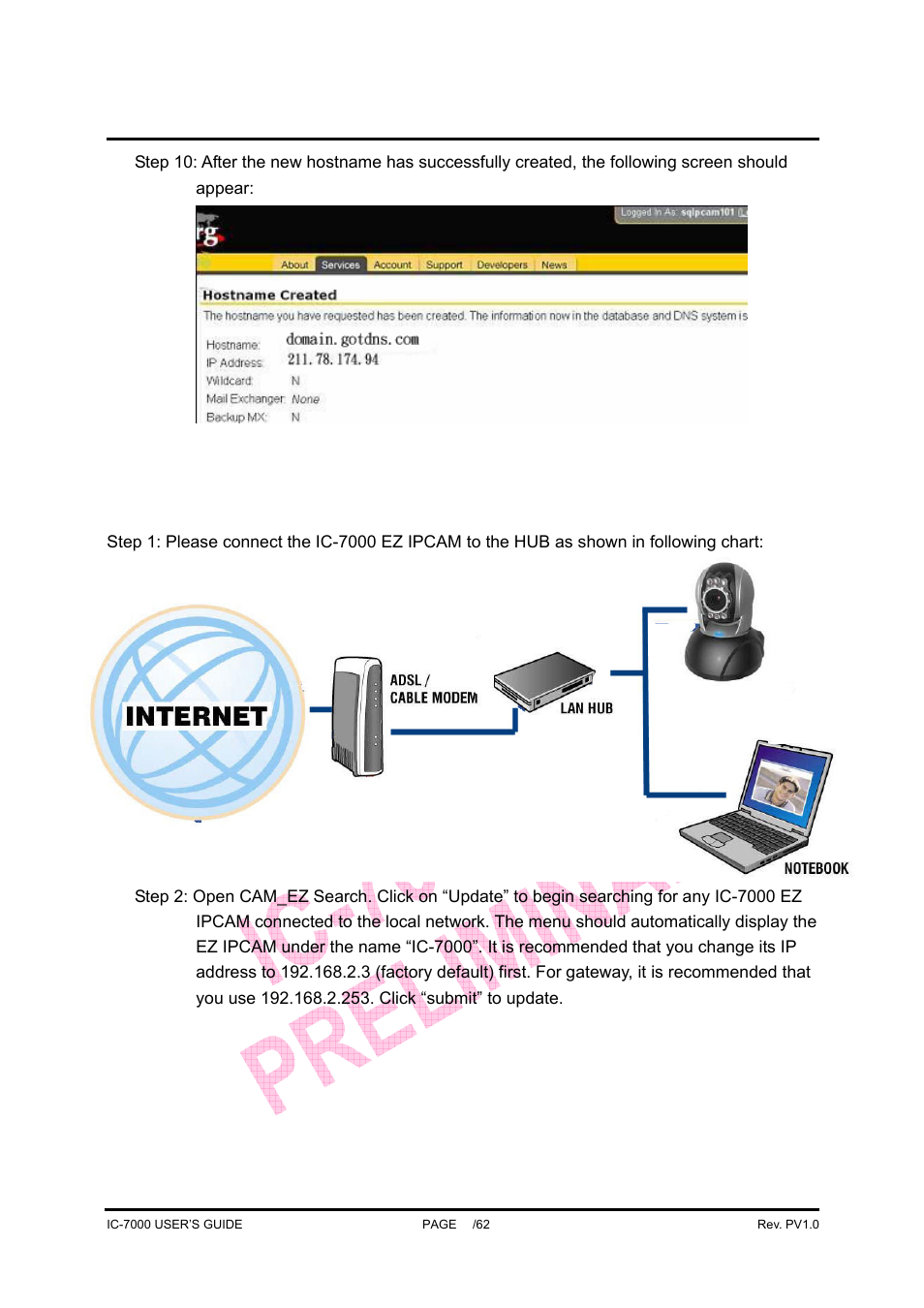 Ic-7000 cam user’s guide | Edimax Technology Pan/Tilt IP Surveillance Camera IC-7000 User Manual | Page 52 / 62