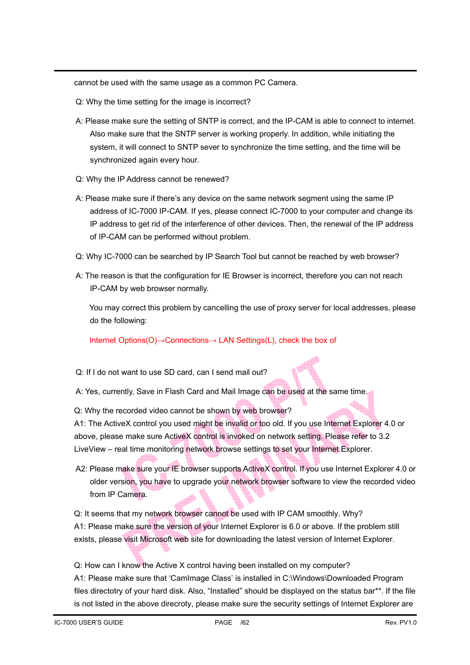 Ic-7000 cam user’s guide | Edimax Technology Pan/Tilt IP Surveillance Camera IC-7000 User Manual | Page 60 / 62