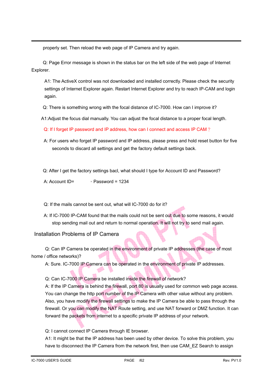 Ic-7000 cam user’s guide | Edimax Technology Pan/Tilt IP Surveillance Camera IC-7000 User Manual | Page 61 / 62