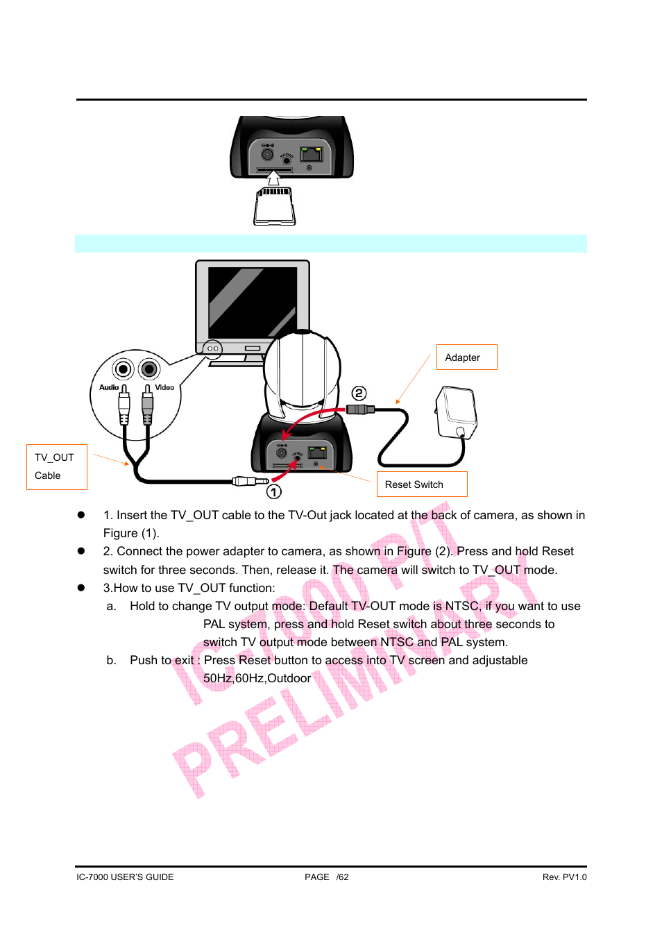 Ic-7000 cam user’s guide | Edimax Technology Pan/Tilt IP Surveillance Camera IC-7000 User Manual | Page 8 / 62