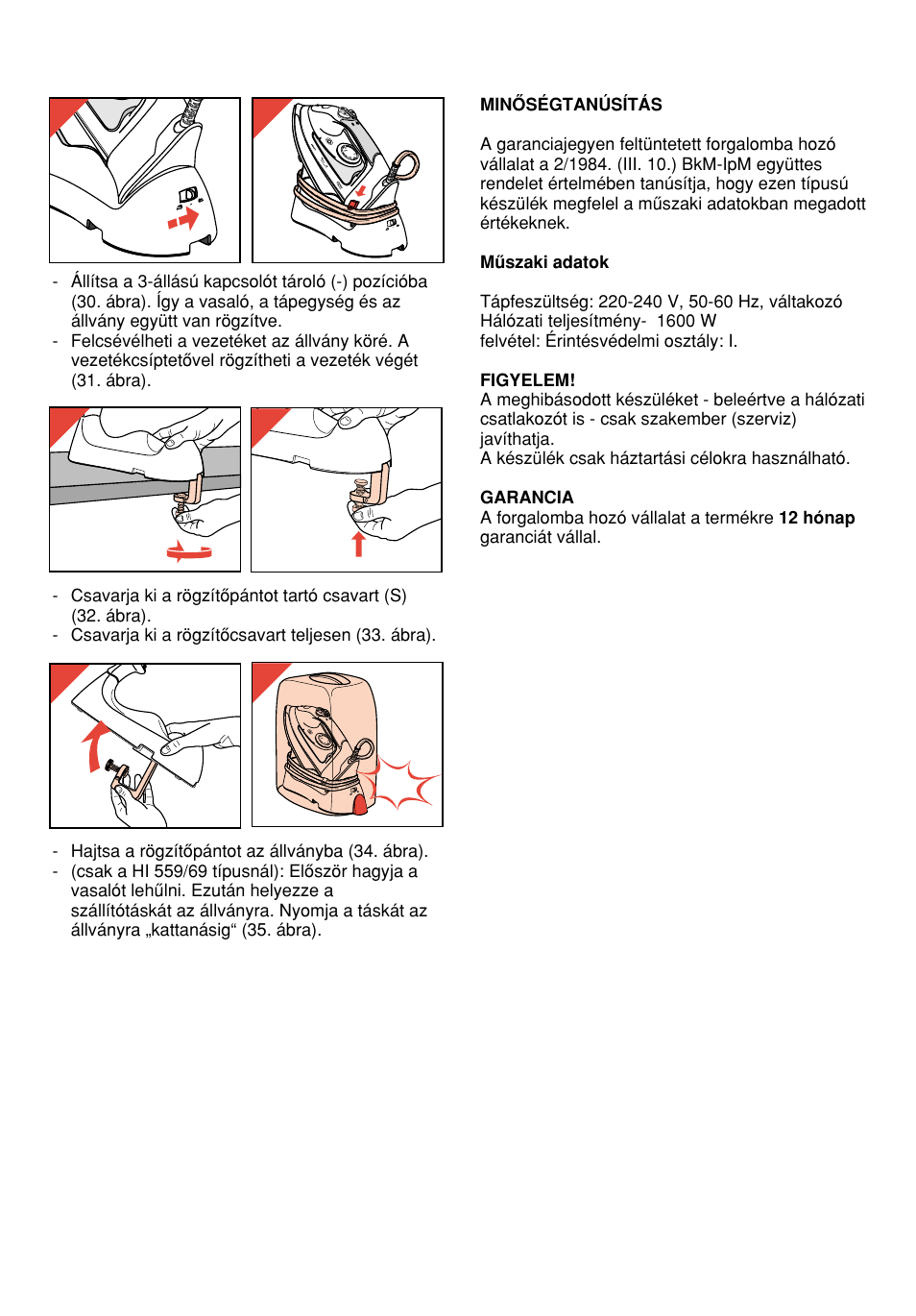 Philips HI558 User Manual | Page 35 / 100