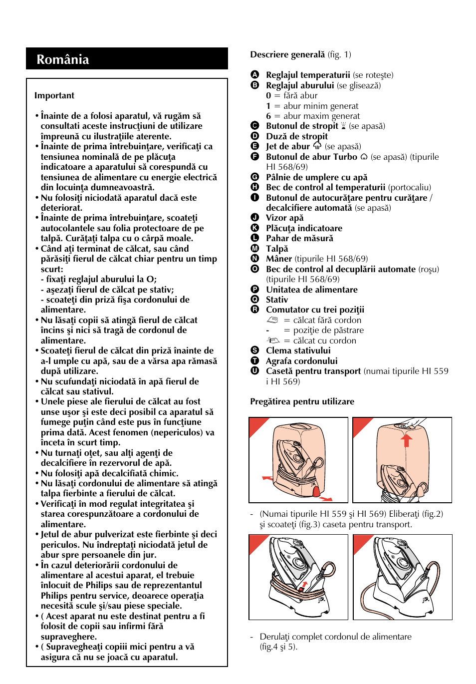 Ânniia, Giinna, Aceste instrucţiuni de operare | România | Philips HI558 User Manual | Page 80 / 100