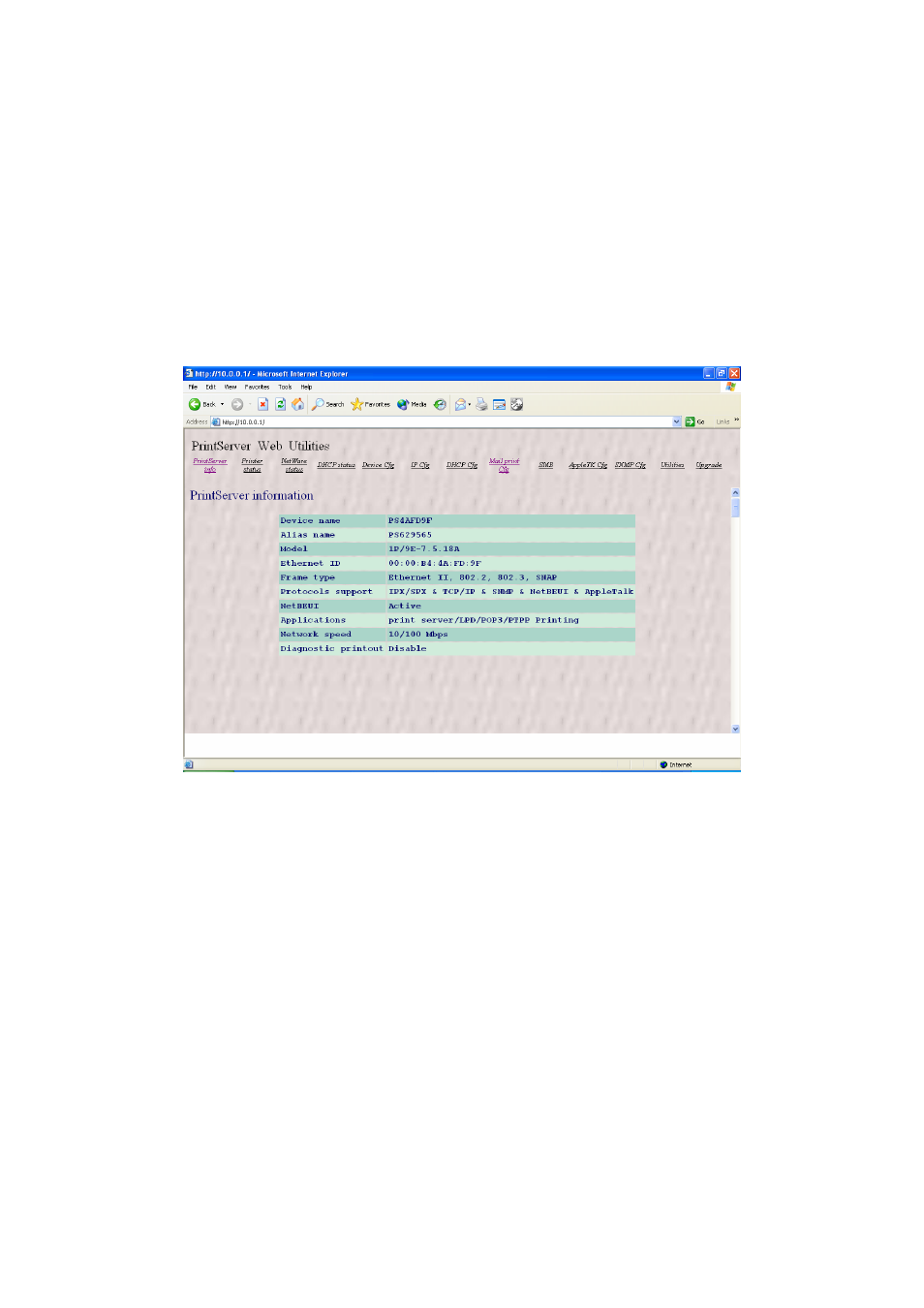 2 getting print server information | Edimax Technology Edimax PS-3103P User Manual | Page 103 / 153