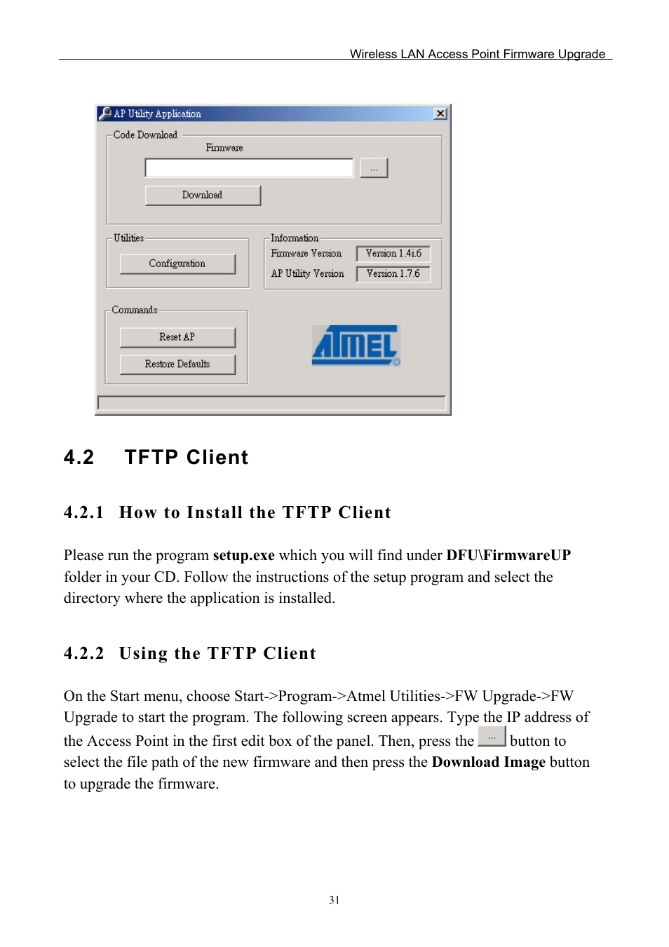 2 tftp client | Edimax Technology EW-7205AP User Manual | Page 33 / 36