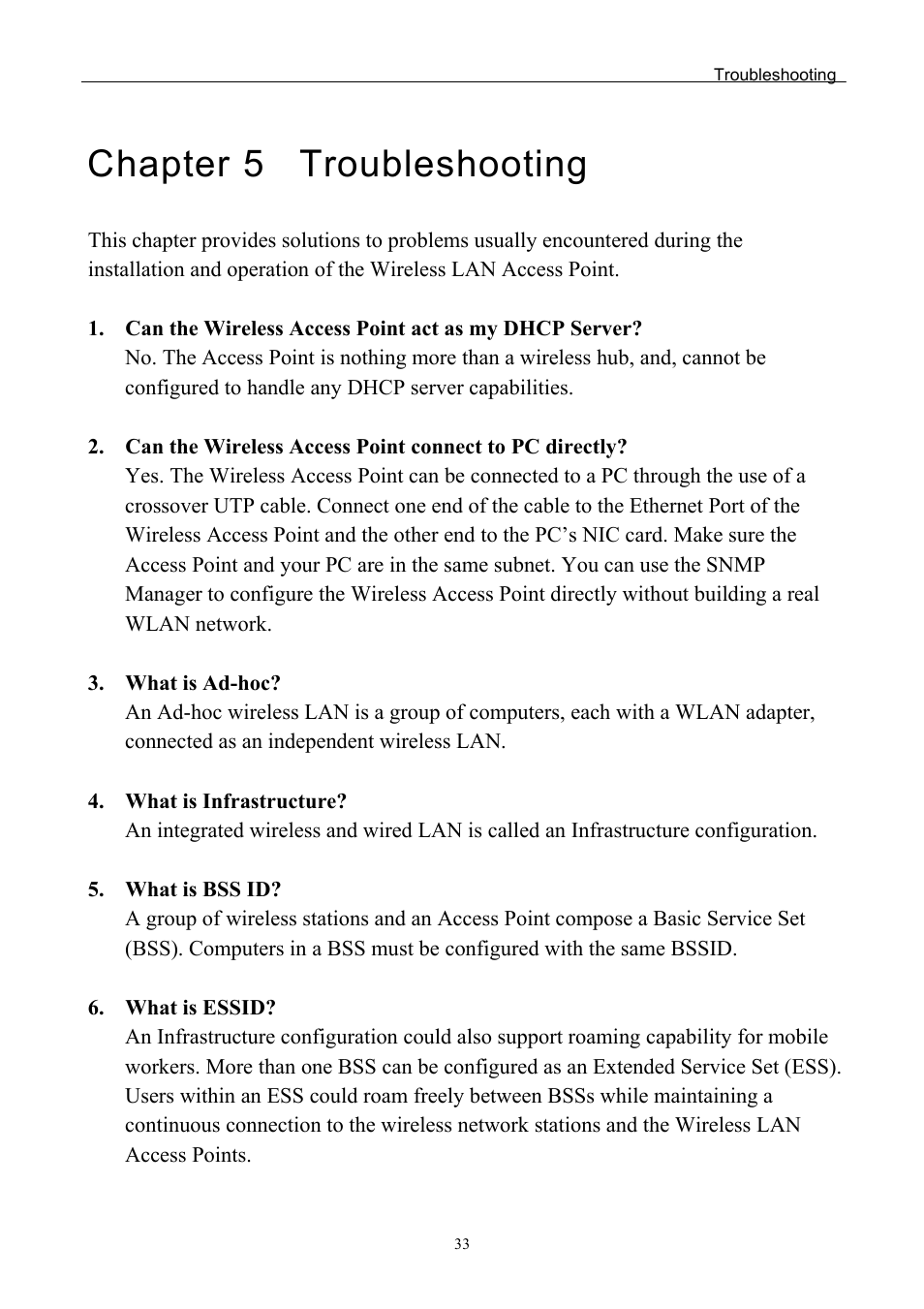 Chapter 5 troubleshooting | Edimax Technology EW-7205AP User Manual | Page 35 / 36