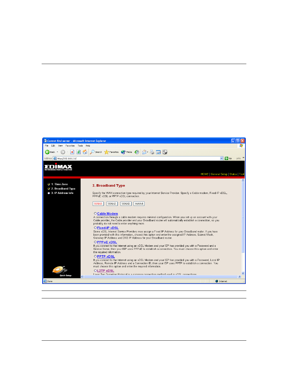 Step 2) broadband type | Edimax Technology Multi-Homing Broadband Router User Manual | Page 16 / 87