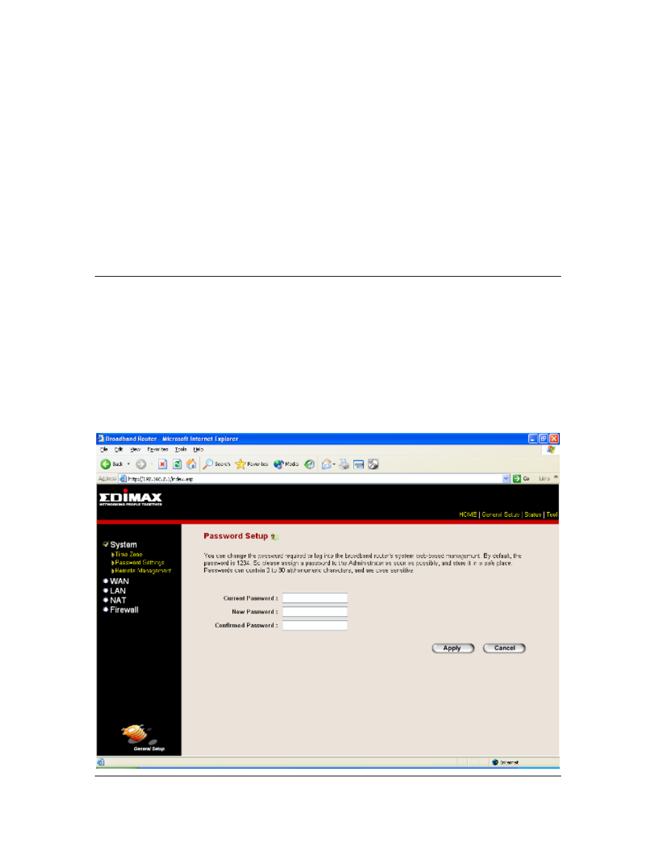 2 password settings | Edimax Technology Multi-Homing Broadband Router User Manual | Page 30 / 87