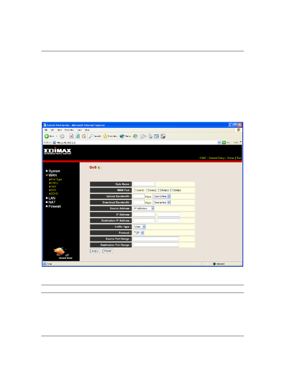 Qos rule | Edimax Technology Multi-Homing Broadband Router User Manual | Page 41 / 87